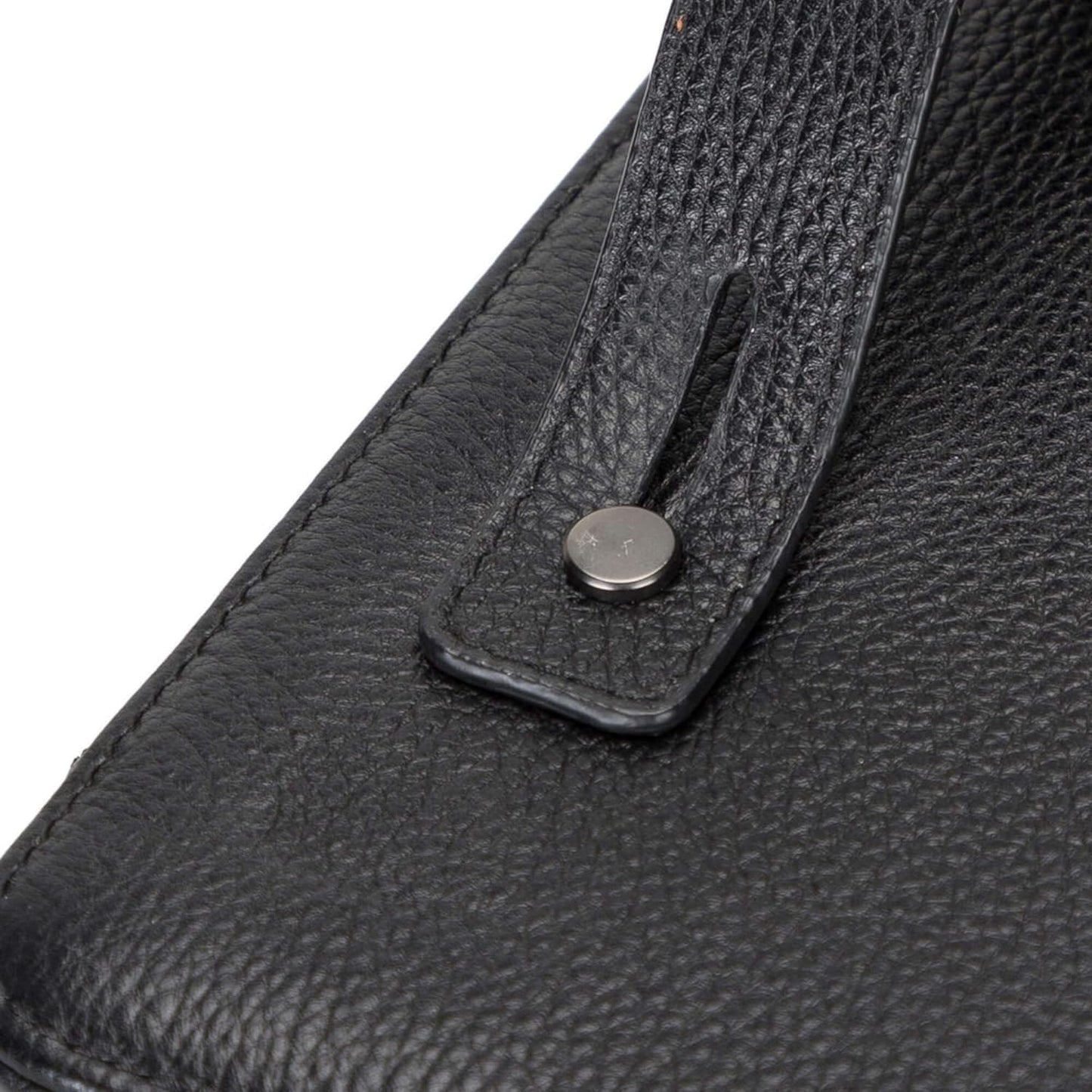 Medicine Handmade Leather Cable Organizer Bag – Full-Grain Leather Travel Tech Case for Cords, Chargers & Accessories – Zippered Storage for Men & Women (Black)