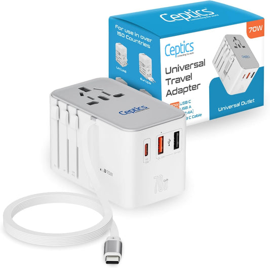 The Only Travel Adapter You’ll Ever Need: Ceptics GaN 70W