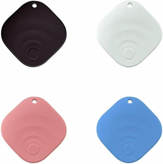 [2025 New, Designed in California], Tagigo Tracker, Certifited by Apple Find My & Google’s Find Hub, Replaceable Battery, Ideal for Keys, Bags, Luggage, etc (iOS + Android - 4-Pack Color Mix)