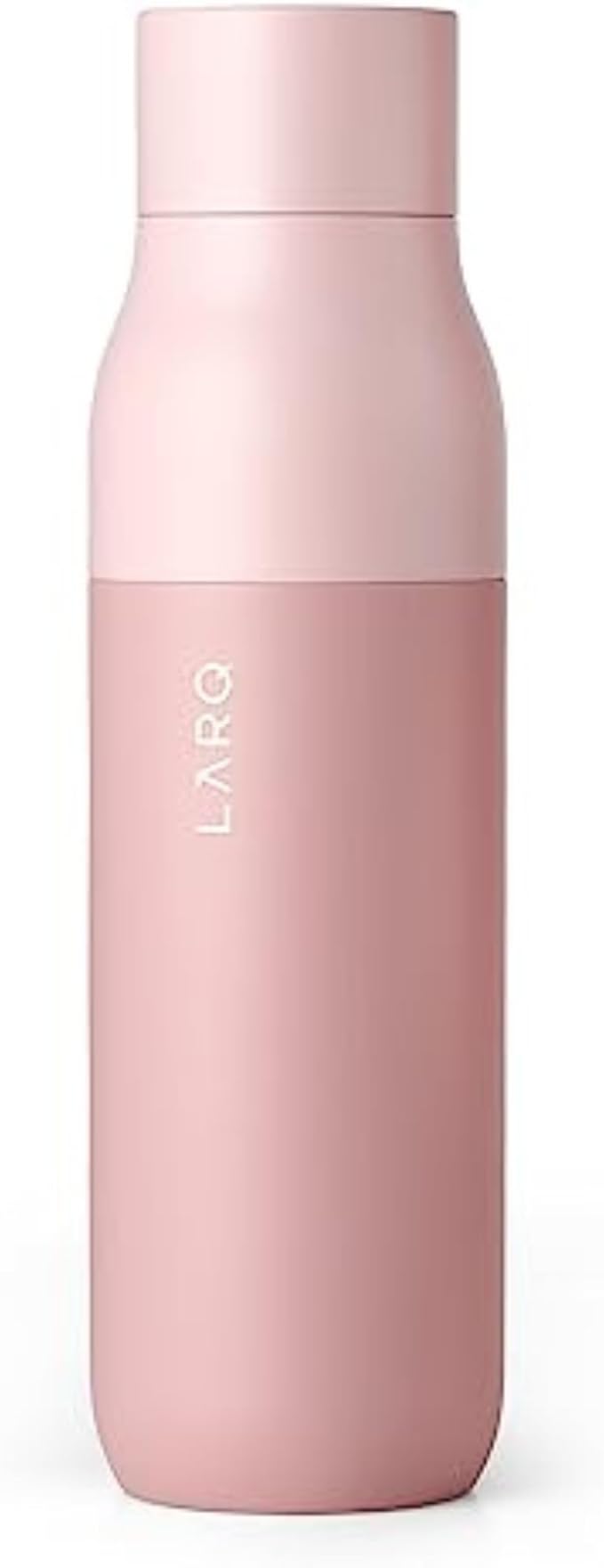 LARQ Bottle PureVis 17 oz - Self-Cleaning and Insulated Stainless Steel Water Bottle with UV Water Purifier and Award-winning Design | Reusable & Travel Friendly, Himalayan Pink
