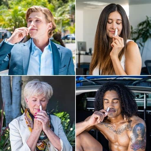 BoomBoom Nasal Stick | Vapor Flow Technology | Cool Refreshing Sensation | Natural Mood Boost | Simple Ingredients | Essential Oils + Menthol Inhaler (Mint, Wintermint, Tropical)