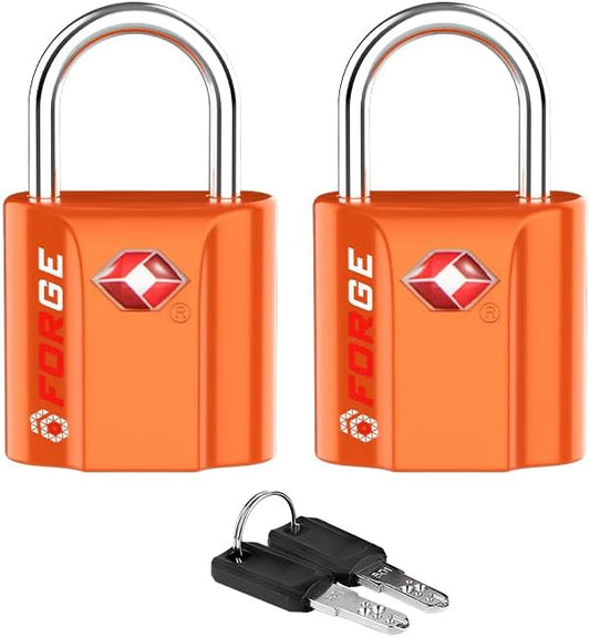 TSA Approved Luggage Locks, Ultra-Secure Dimple Key Travel Locks with Zinc Alloy Body