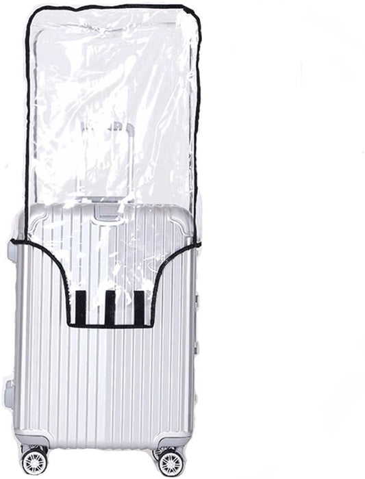 JenKin Luggage Protector Suitcase Cover PVC Waterproof Travel Suitcase Fits Most 20" to 30"（26" (16.9" L x 11.8" W x 26.8" H)）
