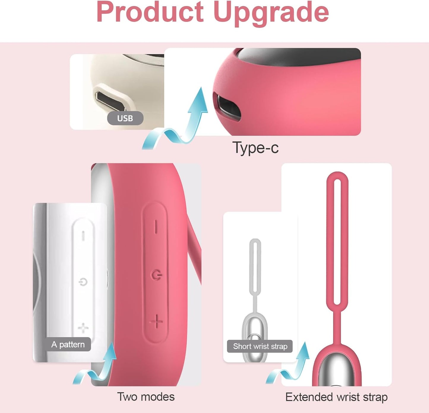 Sleep Aid Device, Micro-Current Sleep Instrument Device, Portable Rechargeable Sleep aid Improve Deep Sleep (Pink)