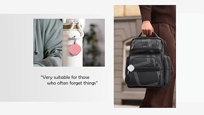 [2025 New, Designed in California], Tagigo Tracker, Certifited by Apple Find My & Google’s Find Hub, Replaceable Battery, Ideal for Keys, Bags, Luggage, etc (iOS + Android - White)