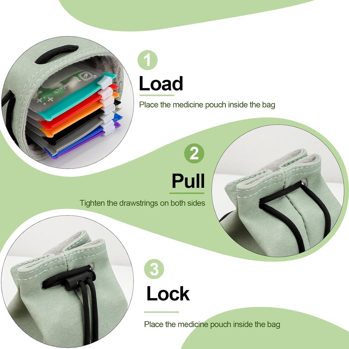 Weekly Travel Pill Organizer Pouch - Full Privacy Protection & Slim Reusable Design | Zippered BPA-Free Compartments, Color-Coded Medicine Storage | Fits Carry-Ons, Totes, Backpacks