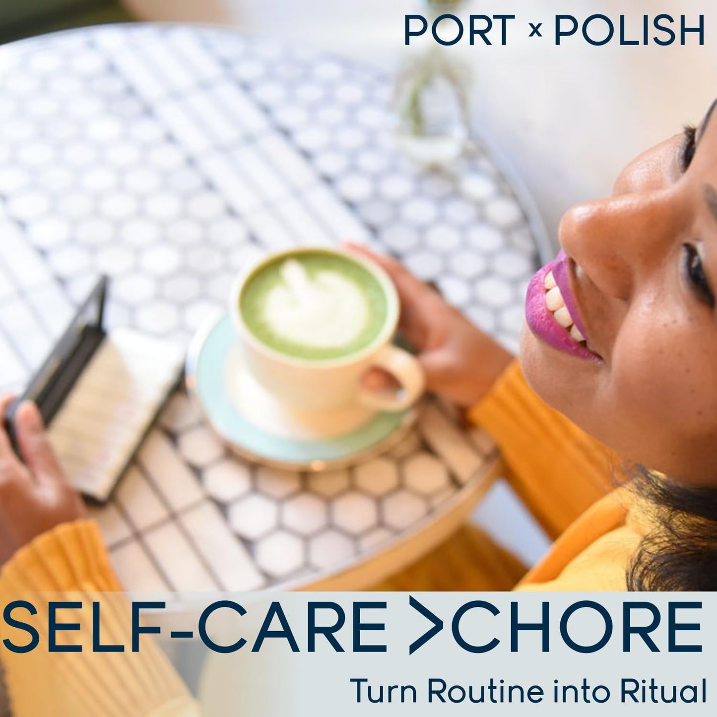 PORT X POLISH Designer Weekly Pill Box Organizer (Single 1X Daily, Lilac) | Compact, Stylish 7-Day Vitamin Supplement Case | Cute Portable Mini Travel Medicine Carrier | BPA-Free Pillbox Caddy