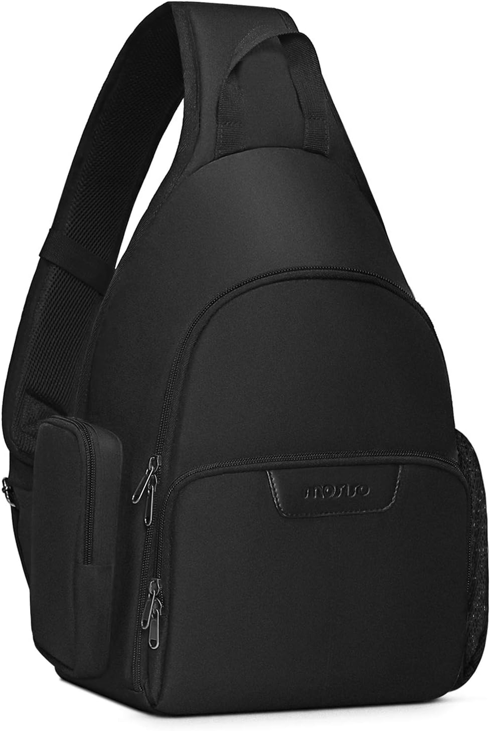MOSISO Camera Bag Sling Backpack, DSLR/SLR/Mirrorless Full Open Camera Case with Tripod Holder&Rain Cover&Modular Insert, Photography Backpack Compatible with Canon/Nikon/Sony/Fuji, Black
