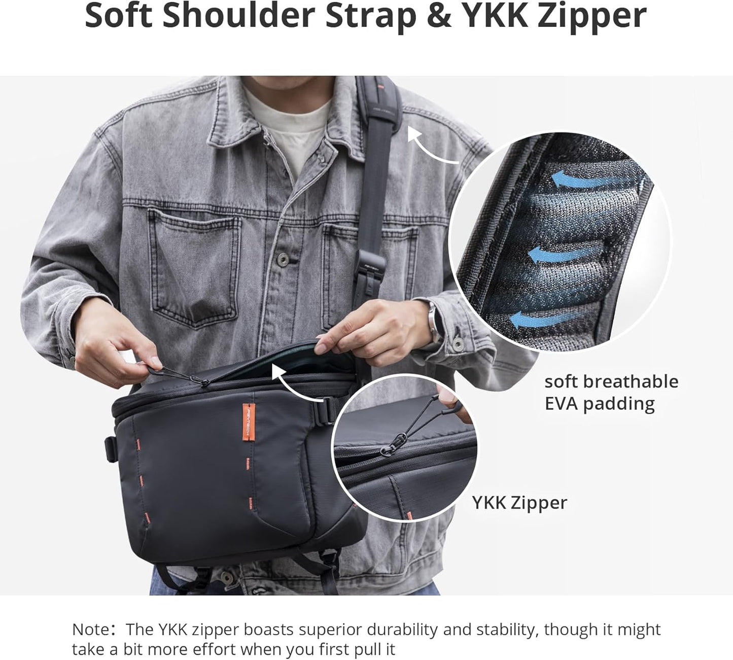 PGYTECH OneMo Sling Camera Bag 11L-13L, waterproof Crossbody Camera Shoulder Bag for Photographers Travel, DSLR Camera Bag for Sony/Canon/Nikon/DJI Mavic/Mirrorless/Tripod/Laptop