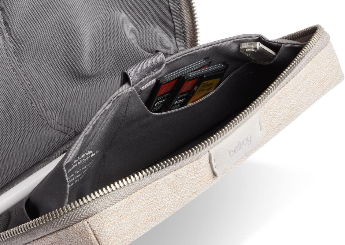 Bellroy Tech Kit (Tech Accessories Organizer Pouch, Zipper Closure Design, Stores Power Bank, Phone Charger, Cables & More, Internal)