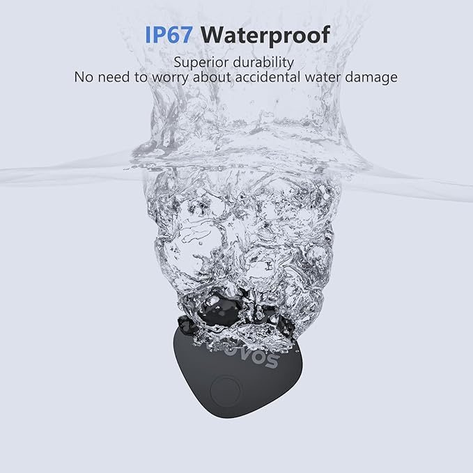 ATUVOS 2025 New Upgraded Dual System Air Tracker Tags-2 Pack, Compatible with iOS Apple Find My & Android Google Find Hub APP (Not for Huawei), Bluetooth Tracker for Keys, Luggage, Backpack, Suitcases