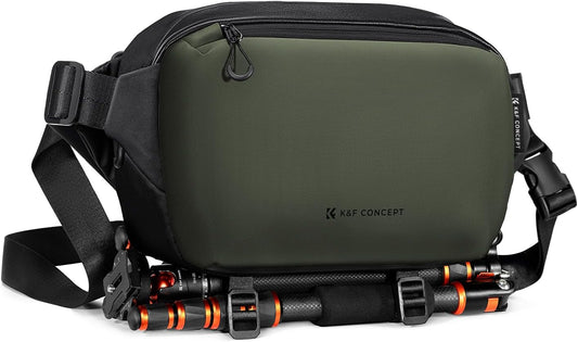 K&F Concept 2 in 1 Sling Bag Everyday Shoulder Bag & Multifunction Photography Crossbody Camera DSLR Backpack Portable Bag