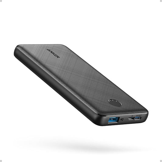 Anker Power Bank(PowerCore 10K),Compact Travel-Ready 10,000mAh Battery Pack with PowerIQ Charging Technology,5V/3A High-Speed Charging for iPhone,iPad,and More (USB-C Input and Output（Black）, 2-Pack)