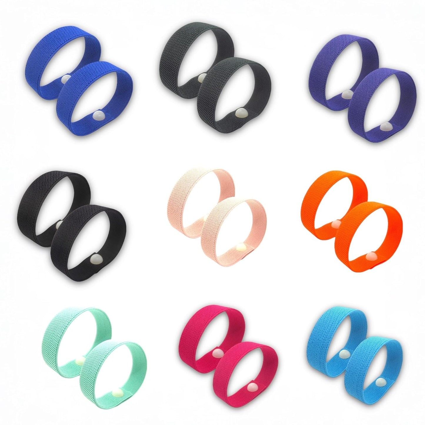 Motion Sickness Relief Acupressure Wristbands for Kids and Adults – Waterproof, Slip-On, Nausea Relief, Motion Sickness, Travel (2 Pack) (Sky Blue, Medium 7)