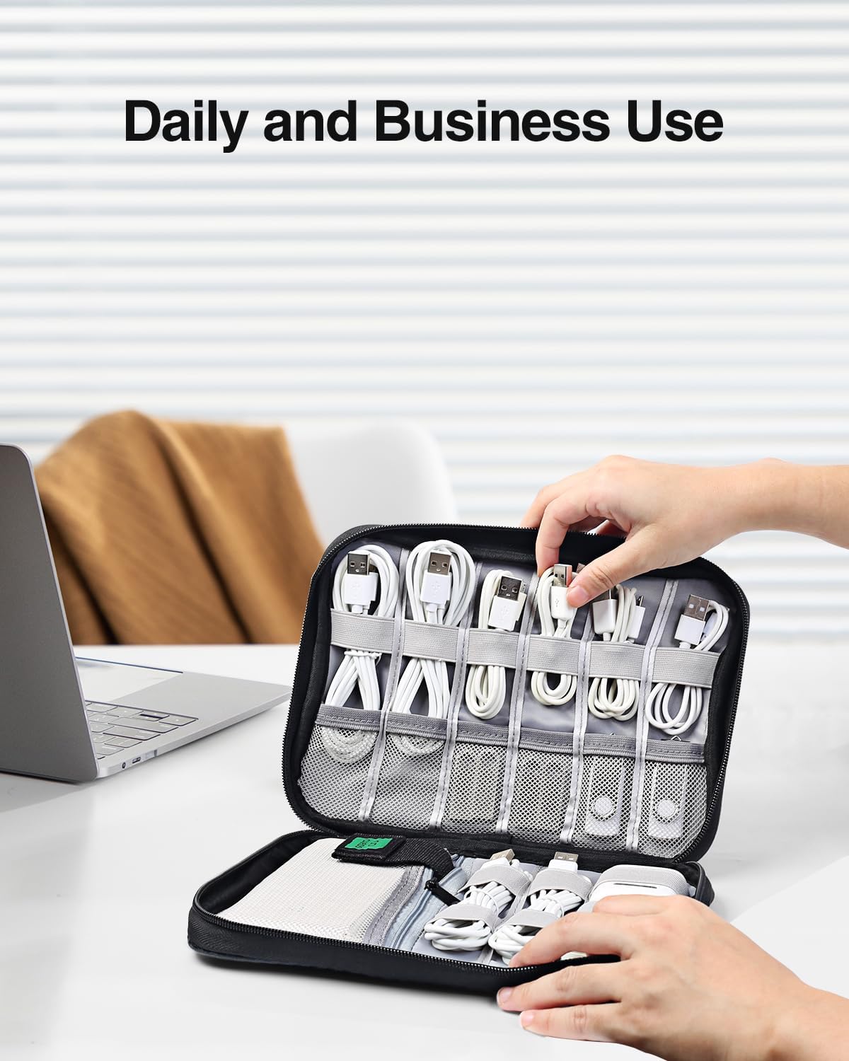 Luxtude Cord Organizer Travel, Cable Organizer Bag, Portable Electronics Organizer, Travel Essentials for Cord Storage/Charger Storage/Cable Storage