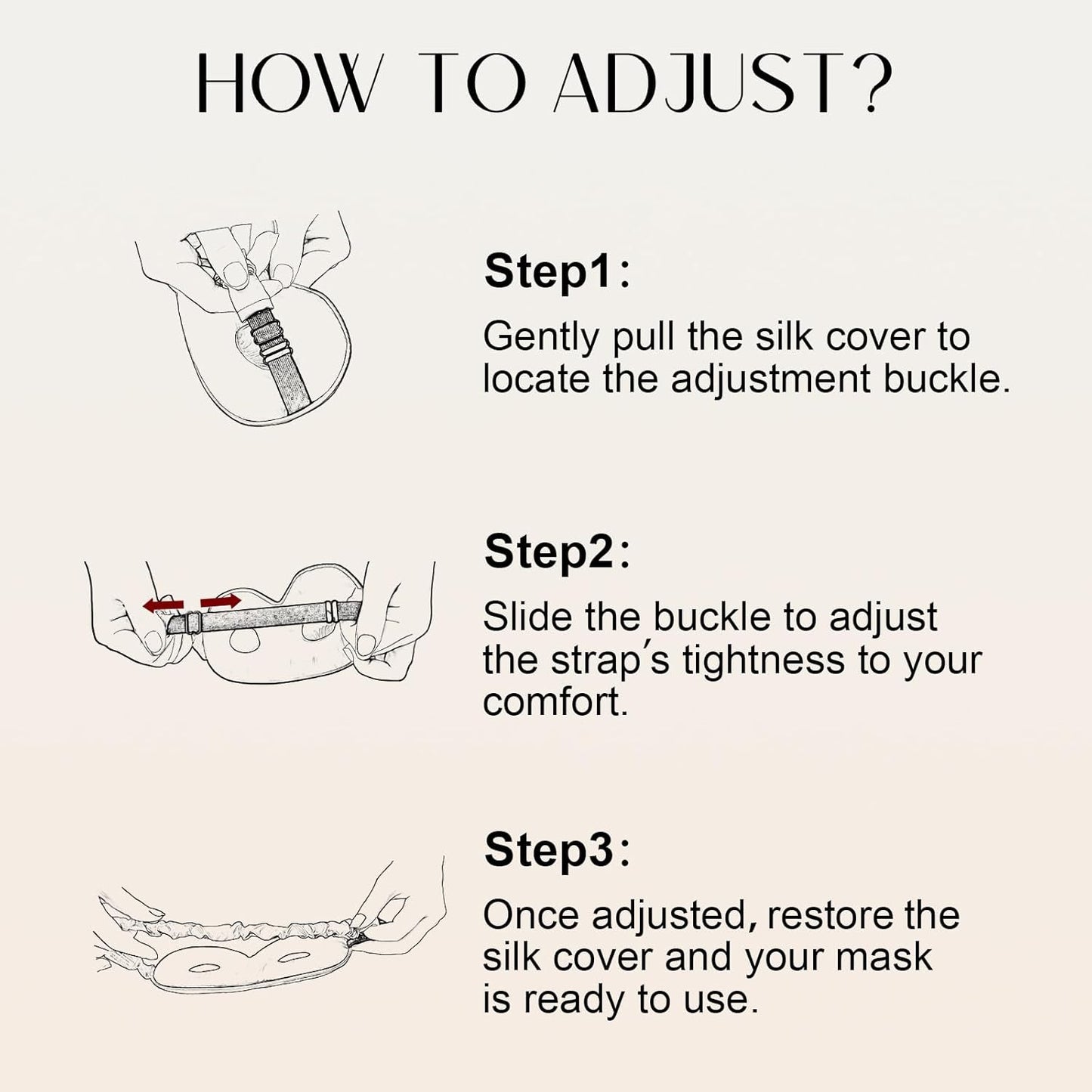 ZIMASILK Adjustable 22 Momme 100% Pure Mulberry Silk Sleep Mask, 3D Contoured Cup Eye Mask for Sleeping, Super Soft Breathable Blindfold, Perfect Blocks Light for Sleeping. (Pink)