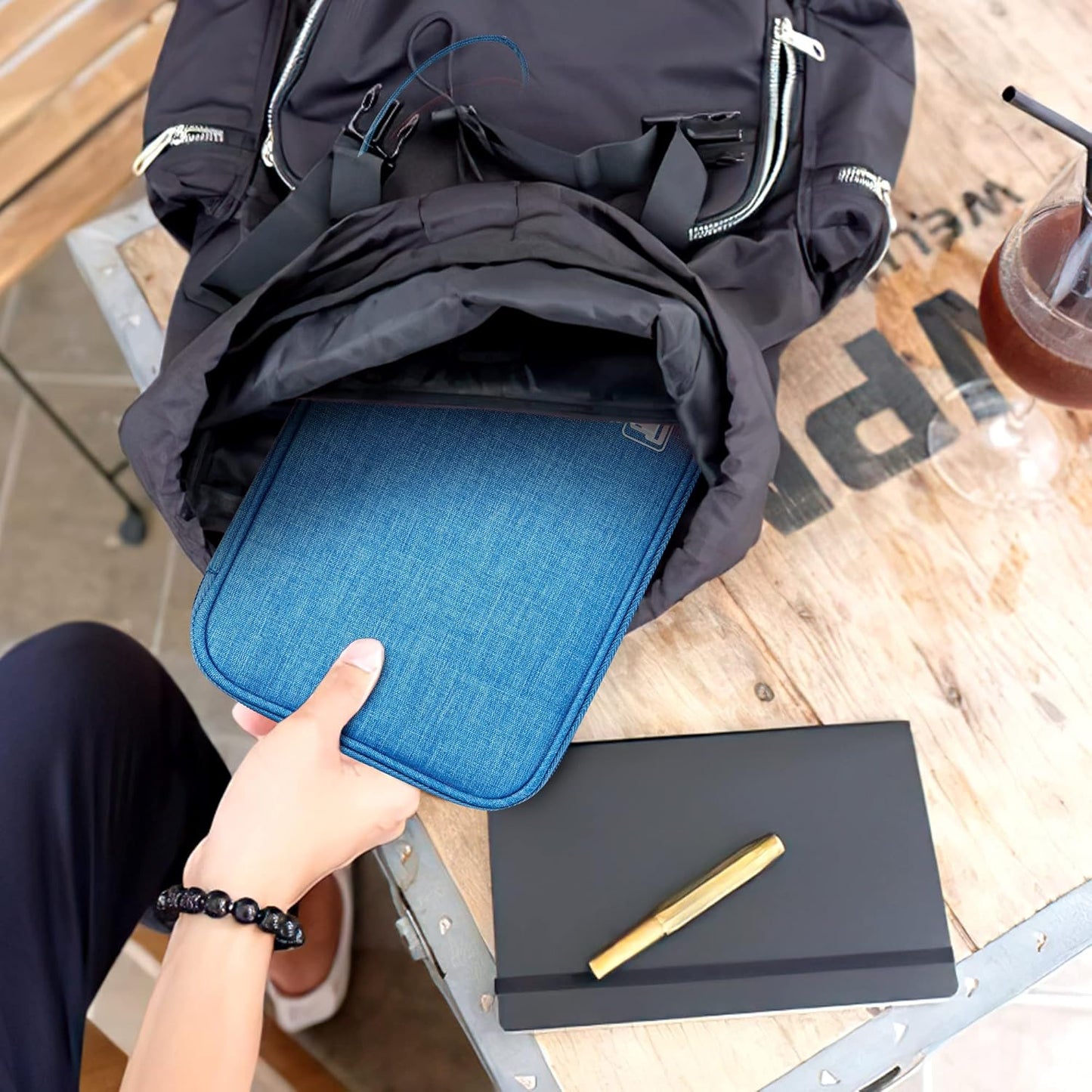 CILLA Travel Cord Organizer Case, Portable Waterproof Storage Bag for Charger, Cord, USB, Power Bank, Earphone, SD Card, Travel Essentials