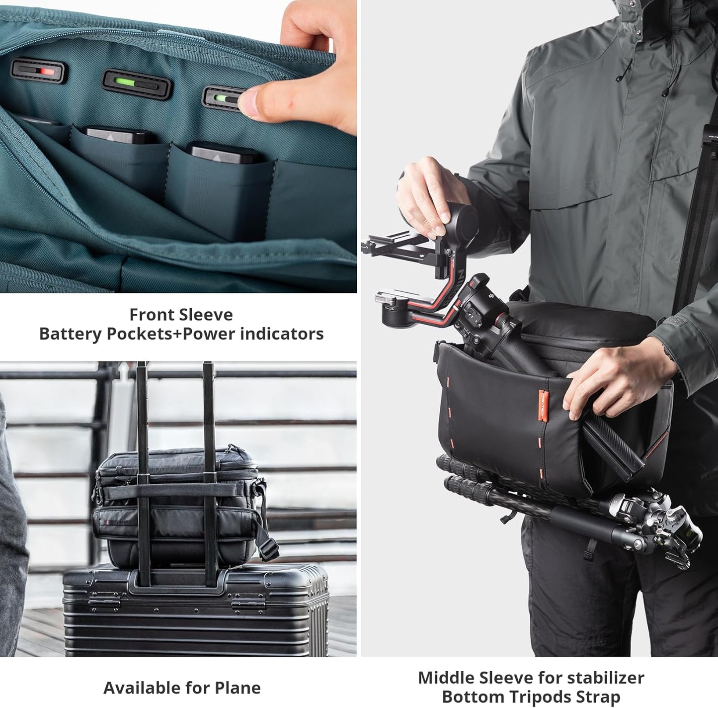 PGYTECH OneMo Sling Camera Bag 7L-9L, waterproof Crossbody Camera Shoulder Bag for Photographers Travel, DSLR Camera Bag for Sony/Canon/Nikon/DJI Mavic/Mirrorless/Tripod/Laptop