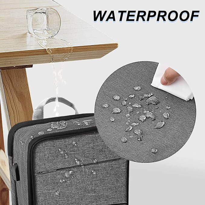 ZINZ Slim & Expandable Laptop Backpack 15 15.6 16 Inch Sleeve, Spill-Resistant Notebooks Bag Case for Most 14-16 Inch MacBooks Surface-Books Dell HP Lenovo Asus Computers,G01BK02