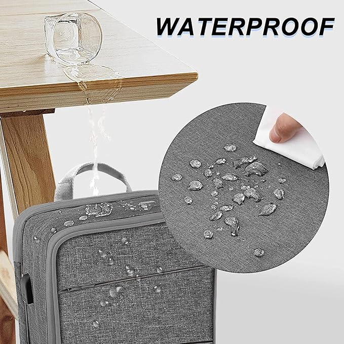 ZINZ Slim & Expandable Laptop Backpack 15 15.6 16 Inch Sleeve, Spill-Resistant Notebooks Bag Case for Most 14-16 Inch MacBooks Surface-Books Dell HP Lenovo Asus Computers,D01G02