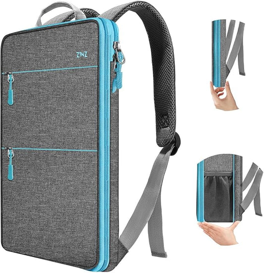 ZINZ Slim & Expandable Laptop Backpack 15 15.6 16 Inch Sleeve, Spill-Resistant Notebooks Bag Case for Most 14-16 Inch MacBooks Surface-Books Dell HP Lenovo Asus Computers,LG01Y02