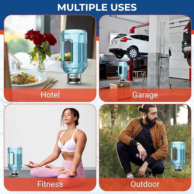 2026 New Hydrogen Water Bottle Jug – Portable Hydrogen Water Generator with Digital Display – Up to 4000PPB - 51oz Capacity – Premium Hydration Solution for Home, Office & Gym