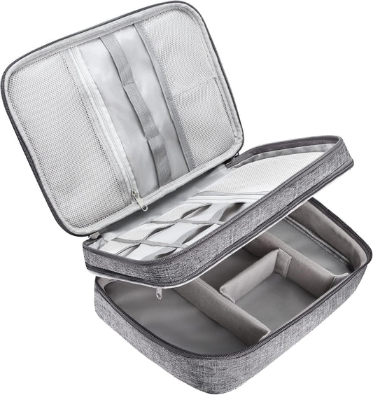 CILLA Electronics Organizer Travel, Travel Cord Organizer Case, Compact Electronics Accessories Bag for Cable, Cord, Charger, Phone